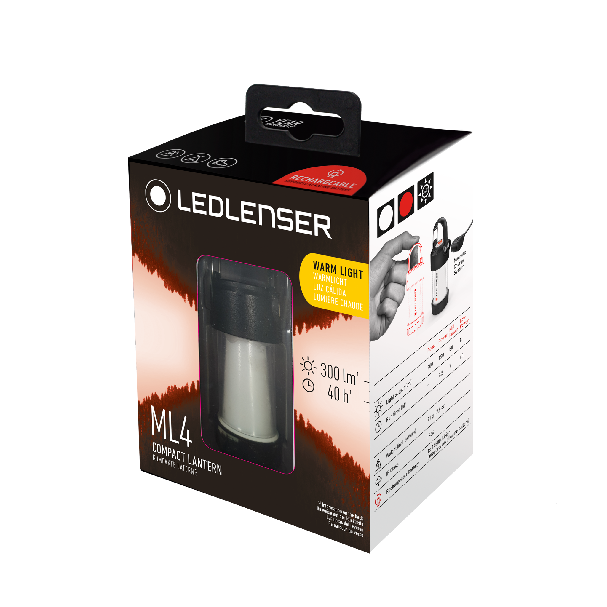 ML4 Warm Light Rechargeable Lantern